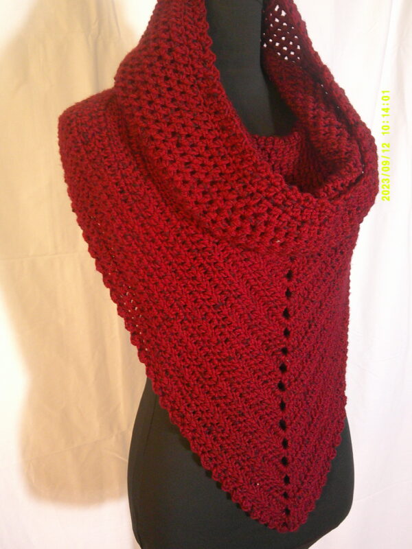 Rose Red Hoodie Scarf