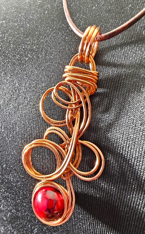 Red Copper Pendant - Image 3