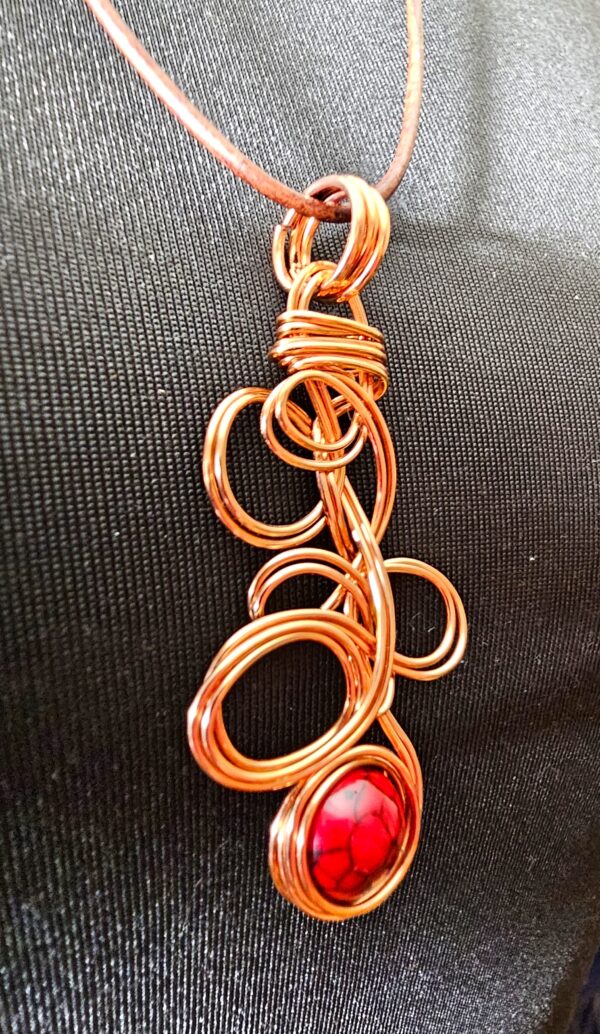 Red Copper Pendant - Image 2