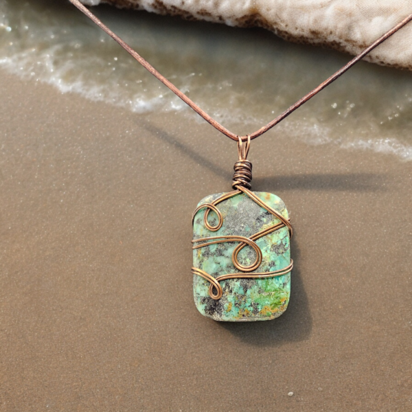 African Turquoise Pendant