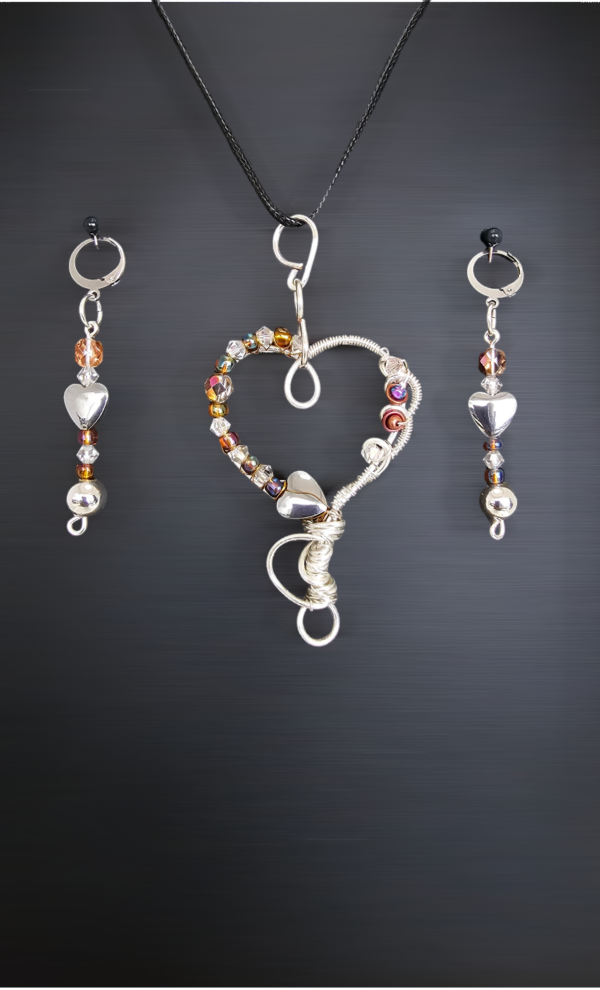 Heart Flow Pendant Set - Image 2